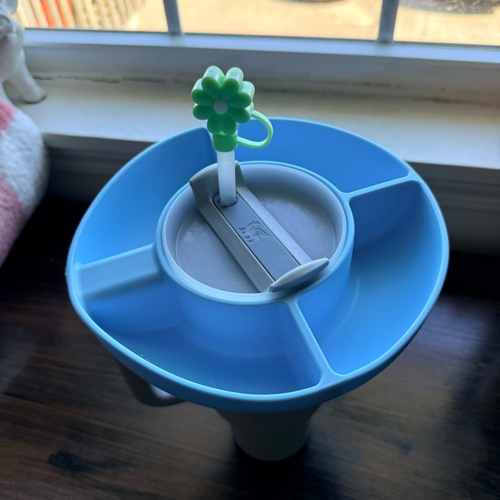 Silicone Snack Tray for Stanley With Straw Cover